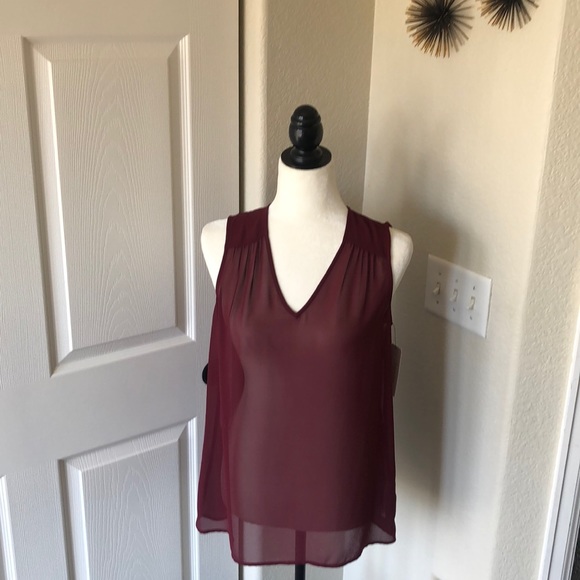 NWT Laundry by Shelli Segal Sheer Tank/Blouse - Picture 1 of 8